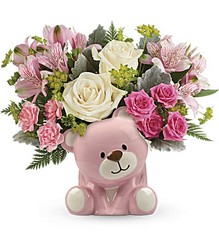 Precious Pink Bear Bouquet 